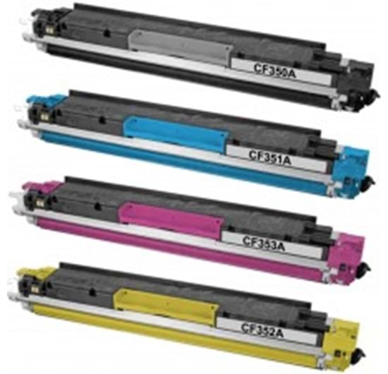 Hp CF351A Toner - HP 130A 1000 Sayfa Mavi Muadil Toner