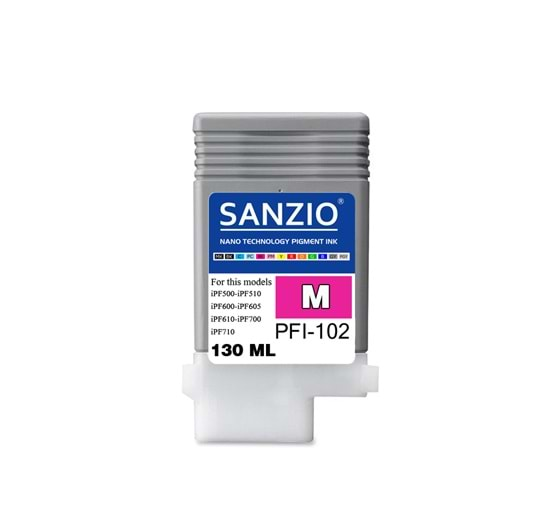 CANON PFI-102M KARTUŞ 130ML MAGENTA - KIRMIZI plotter kartuşu