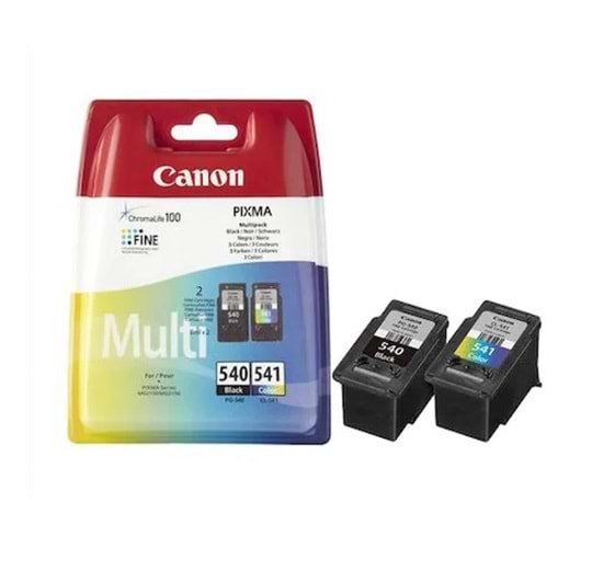 Canon PG-540 / CL-541 Siyah ve Renkli Orjinal Delikli Bitmeyen kartuş için hazır